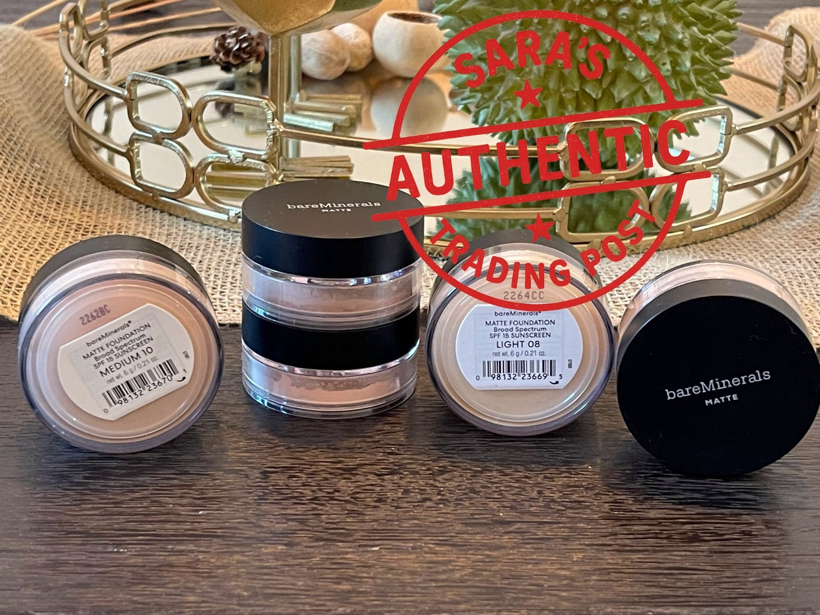 1 bareMinerals MATTE Loose Powder Foundation SPF 15 Sunscreen 6g/0.21oz +🎁 PICK