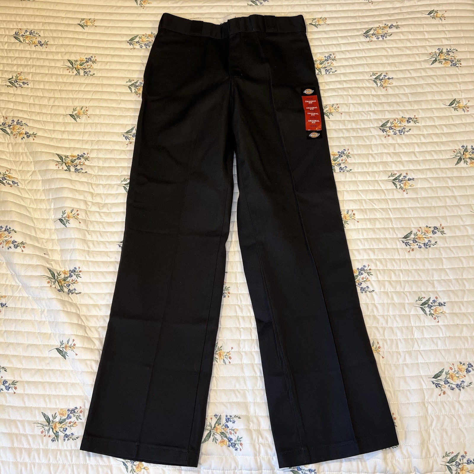 NWT Dickies Mens 874 Classic Flex Original Fit Work Straight Pants Black 32X32