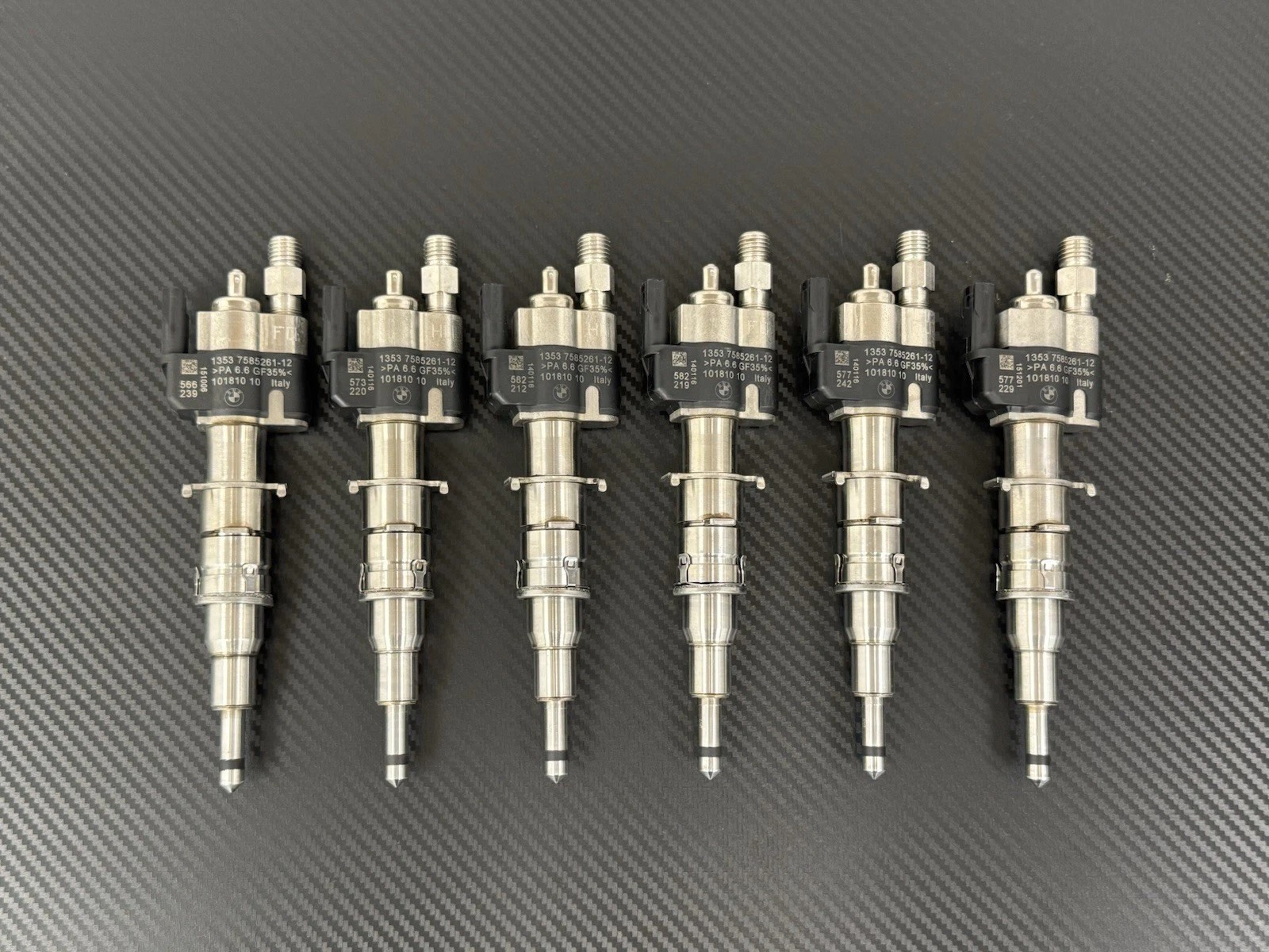 6PCS Fuel Injector for BMW N54 N63 335 535 550 750 X5 X6 Index 12 13537585261-12