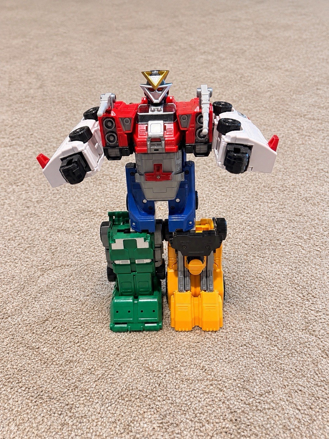 Vintage 1997 Power Rangers Turbo Deluxe Rescue Megazord Bandai Complete Zords