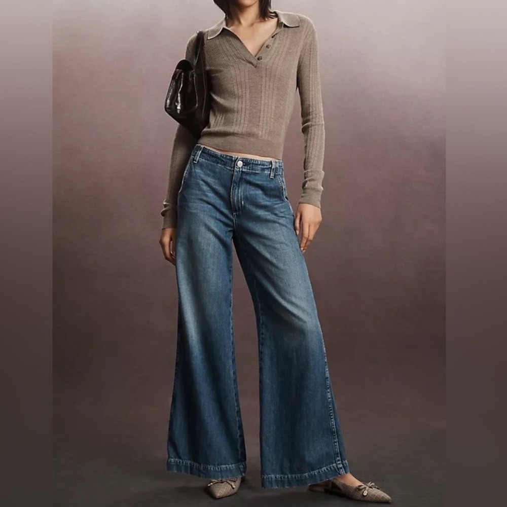 AMO Edith Wide Leg Trouser Jeans 29 AMO Edith Wide Leg Trouser Jeans 29