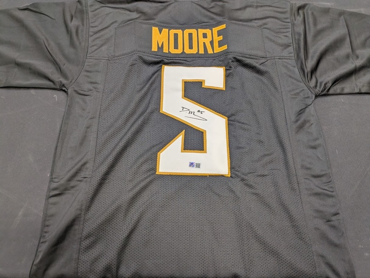 Dante Moore Autographed Black Custom Jersey