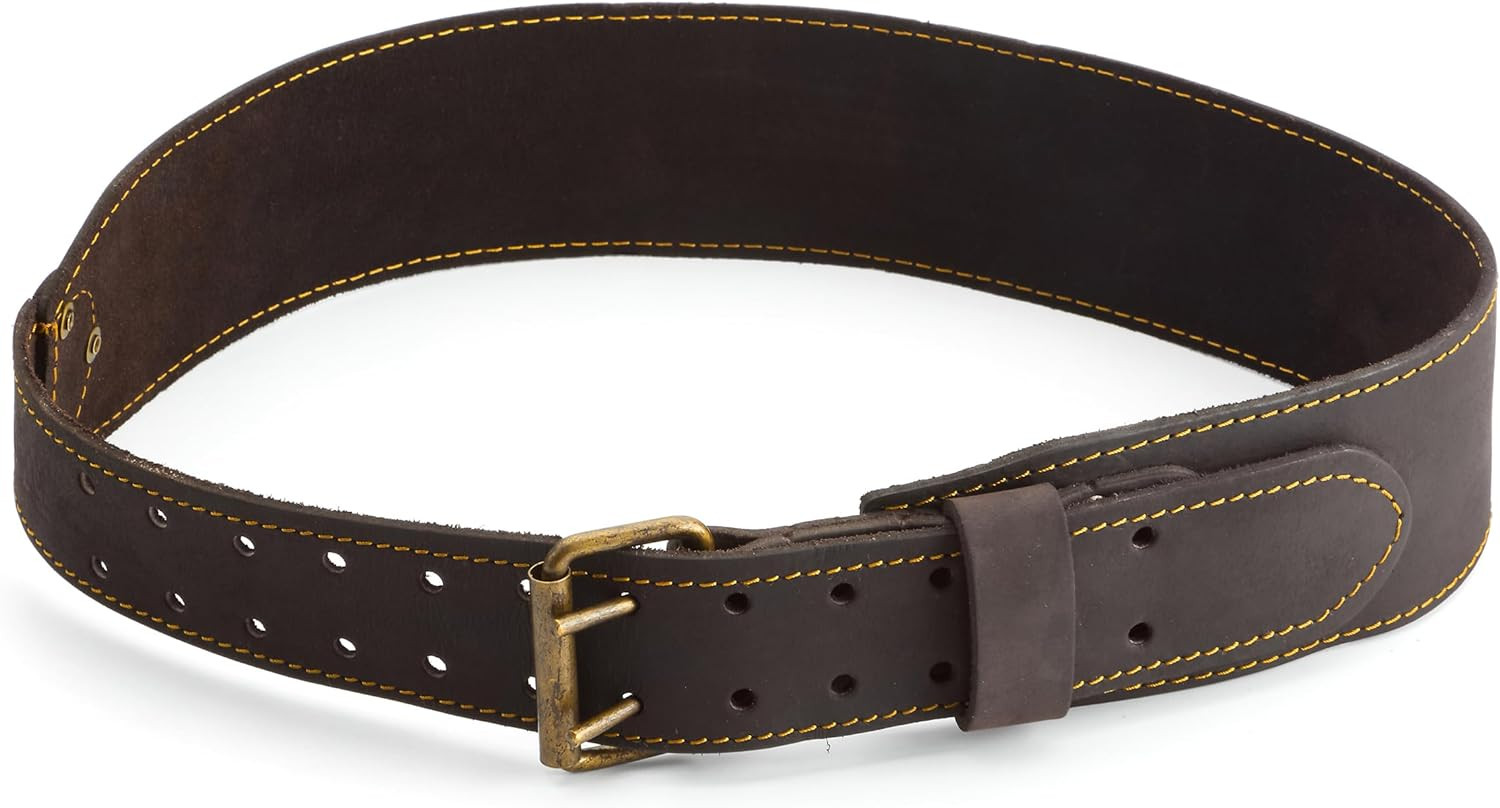 OX Pro 3in Full Grain Leather Tool Belt with Rivets
