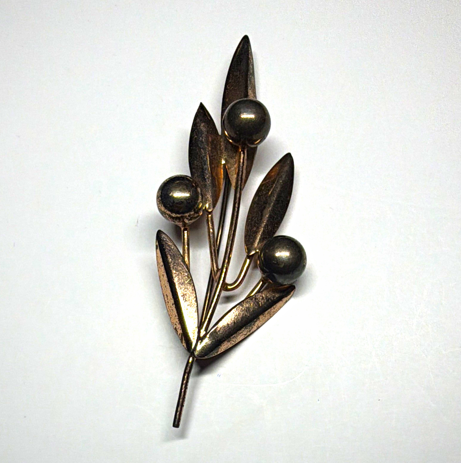 Vintage Signed Napier 925 Sterling Silver Leaf Branch Brooch Vintage Signed Napier 925 Sterling Silver Leaf Branch Brooch