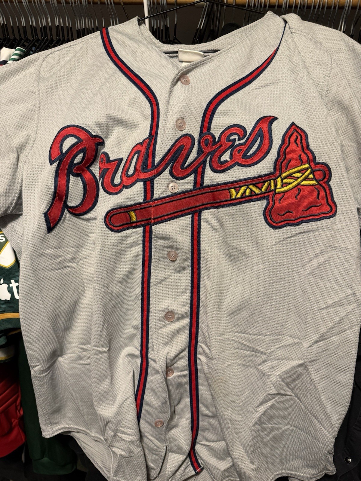 Mississippi Braves Game-Used Wilson Road Jersey #8 – Possible Tommy La Stella