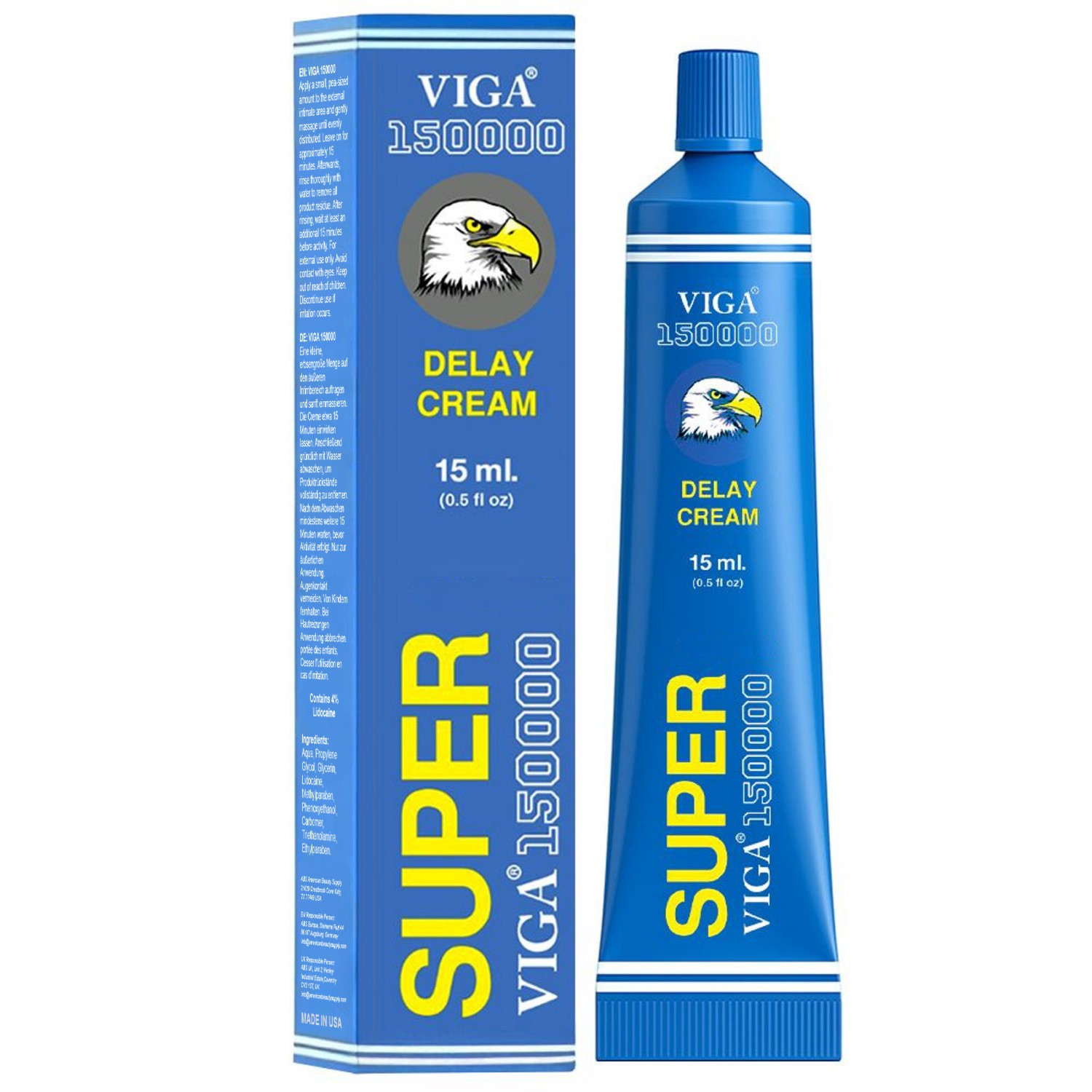 Super 150000 Delay Cream for Men - Premium Desensitizing Formula - 0.50 Fl Oz Super 150000 Delay Cream for Men - Premium Desensitizing Formula - 0.50 Fl Oz