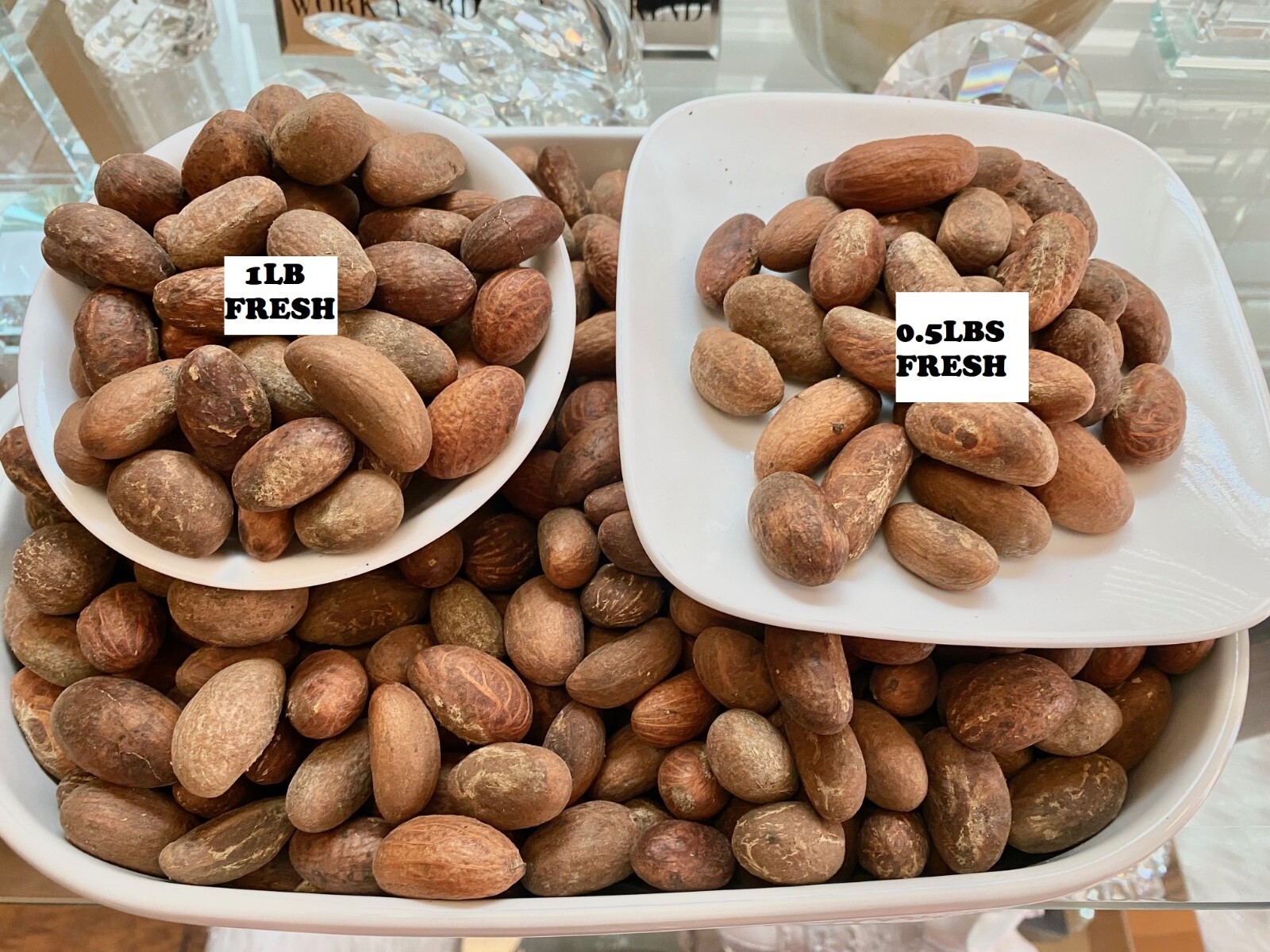 FRESH ORGANIC WEST AFRICAN BITTER KOLA NUT-GARCINIA KOLA (OROGBO KOLA NUT) 0.5LB