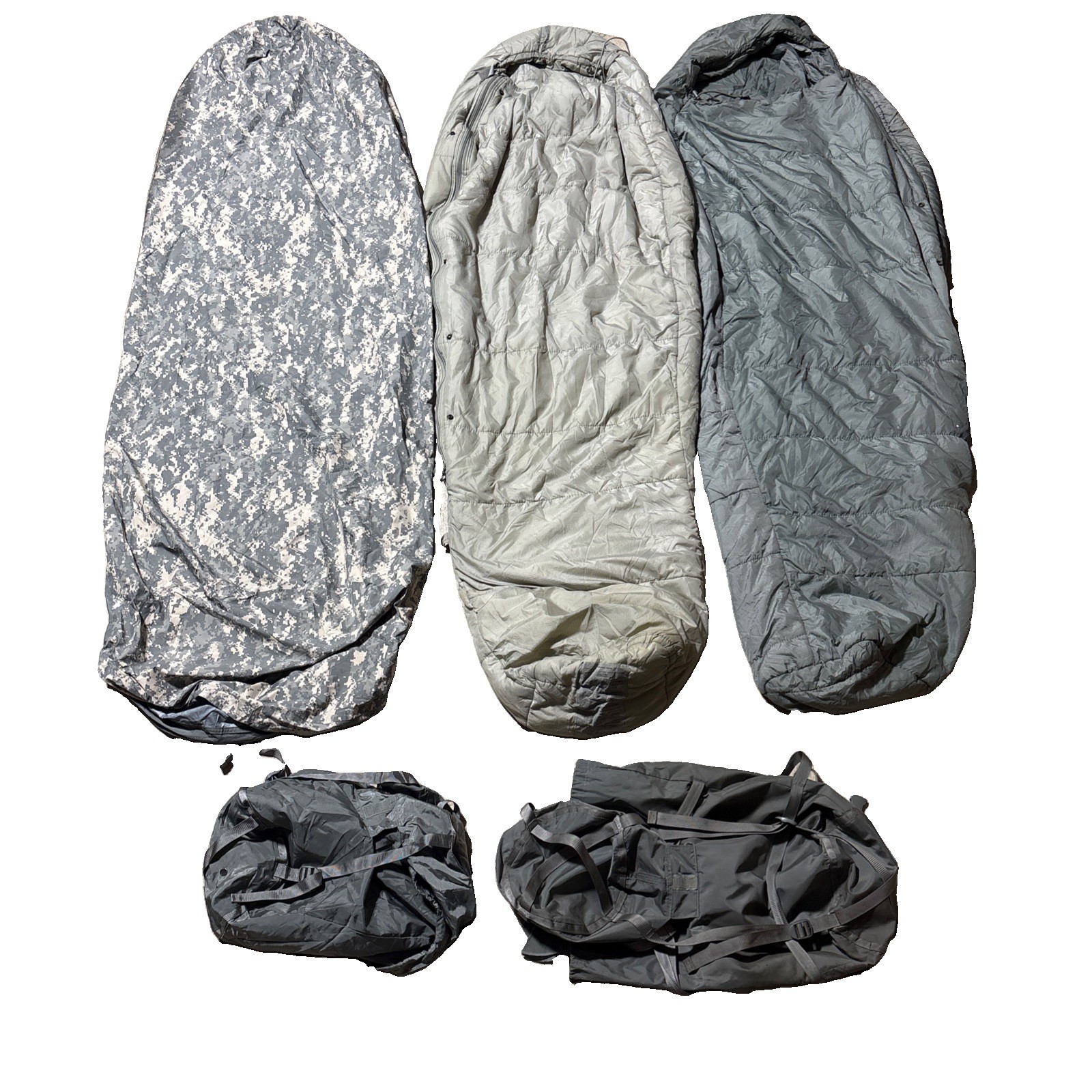 US Military Issue 5-Piece Modular Sleep System Sleeping Bags ACU Digital USGI