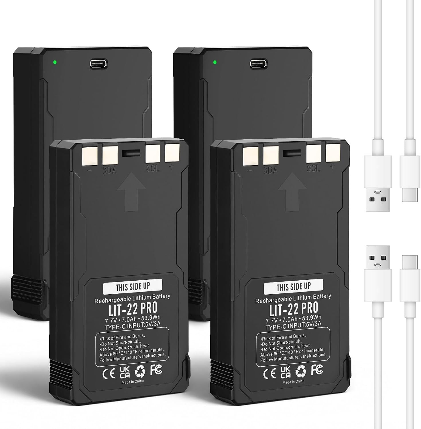4Pack 7000mAh Rechargeable LIT-22 Battery for SPYPOINT Trail Camera 4Pack 7000mAh Rechargeable LIT-22 Battery for SPYPOINT Trail Camera