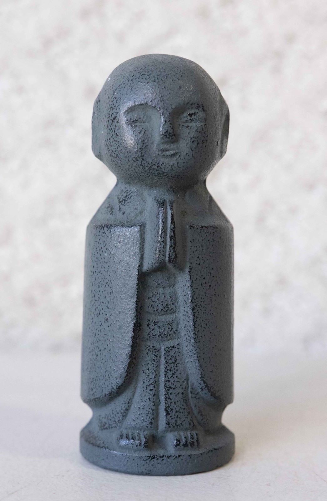 Authentic Japanese Iwachu Nambu Cast Iron Jizo Bosatsu Paperweight Figurine