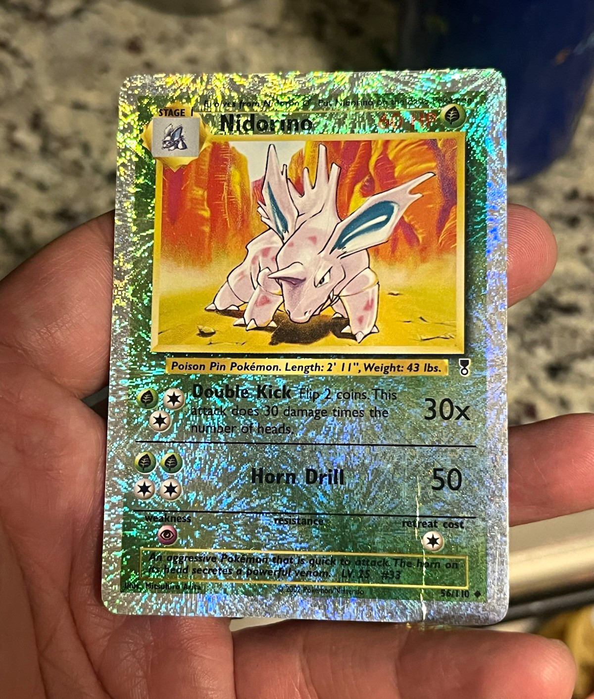 Nidorino 56/110 Legendary Collection Reverse Holo DMG