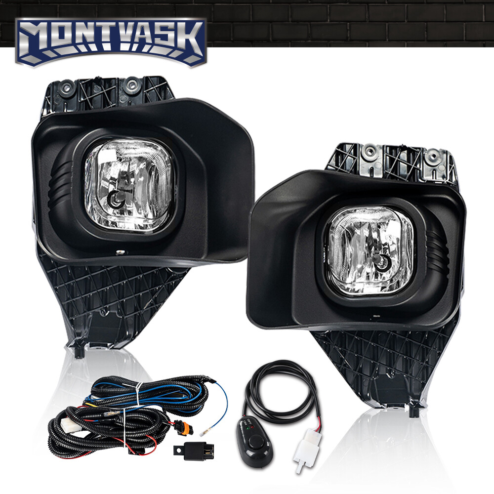 Fit For 11-16 Ford F250/F350/F450/F550 Super Duty Bumper Clear Fog Lights+Wiring Fit For 11-16 Ford F250/F350/F450/F550 Super Duty Bumper Clear Fog Lights+Wiring