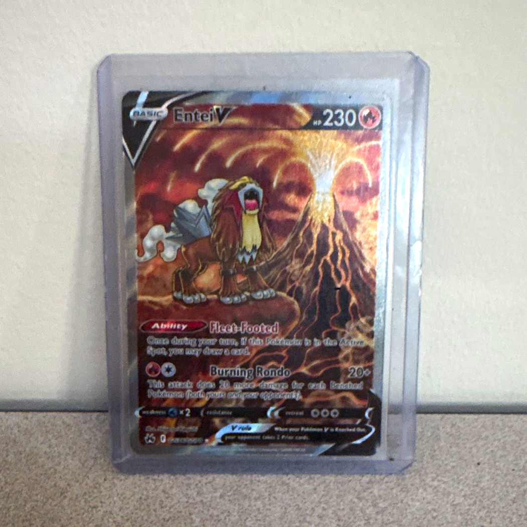 Entei V 022/172 Brilliant Stars Ultra Rare Holo Basic Pokemon TCG English 2022