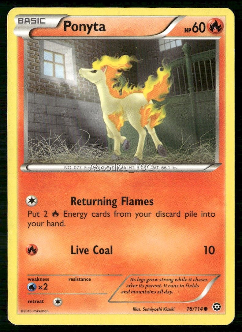 Ponyta STS 16/114 Common Pokemon NM