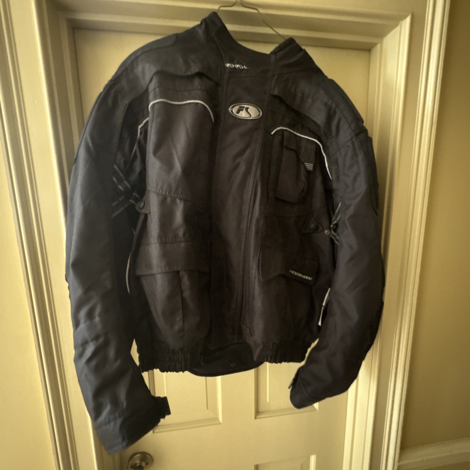 FIELDSHEER Jacket Men XXL Motorcycle Black PHOSLITE RAINGUARD Biker Armored Coat FIELDSHEER Jacket Men XXL Motorcycle Black PHOSLITE RAINGUARD Biker Armored Coat