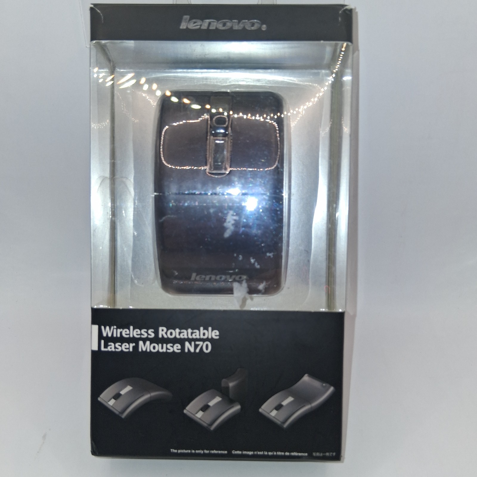 Original Lenovo N70 Wireless Laser Mouse 2.4Ghz Genuine 1200dpi   Rotation