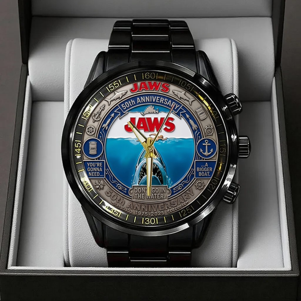 New The Jaws 50th anniversary Commemorative 3755 Stainless Steel Watch GT158