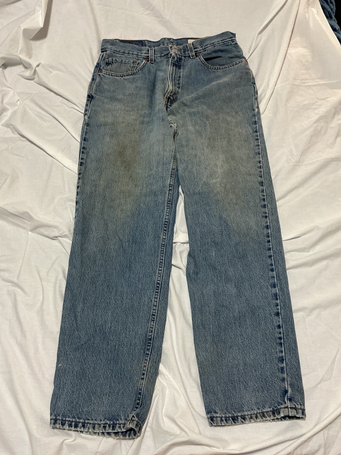 Vintage Levi’s 550 Jeans 33x30 Made USA Relaxed Fit Light Wash Denim