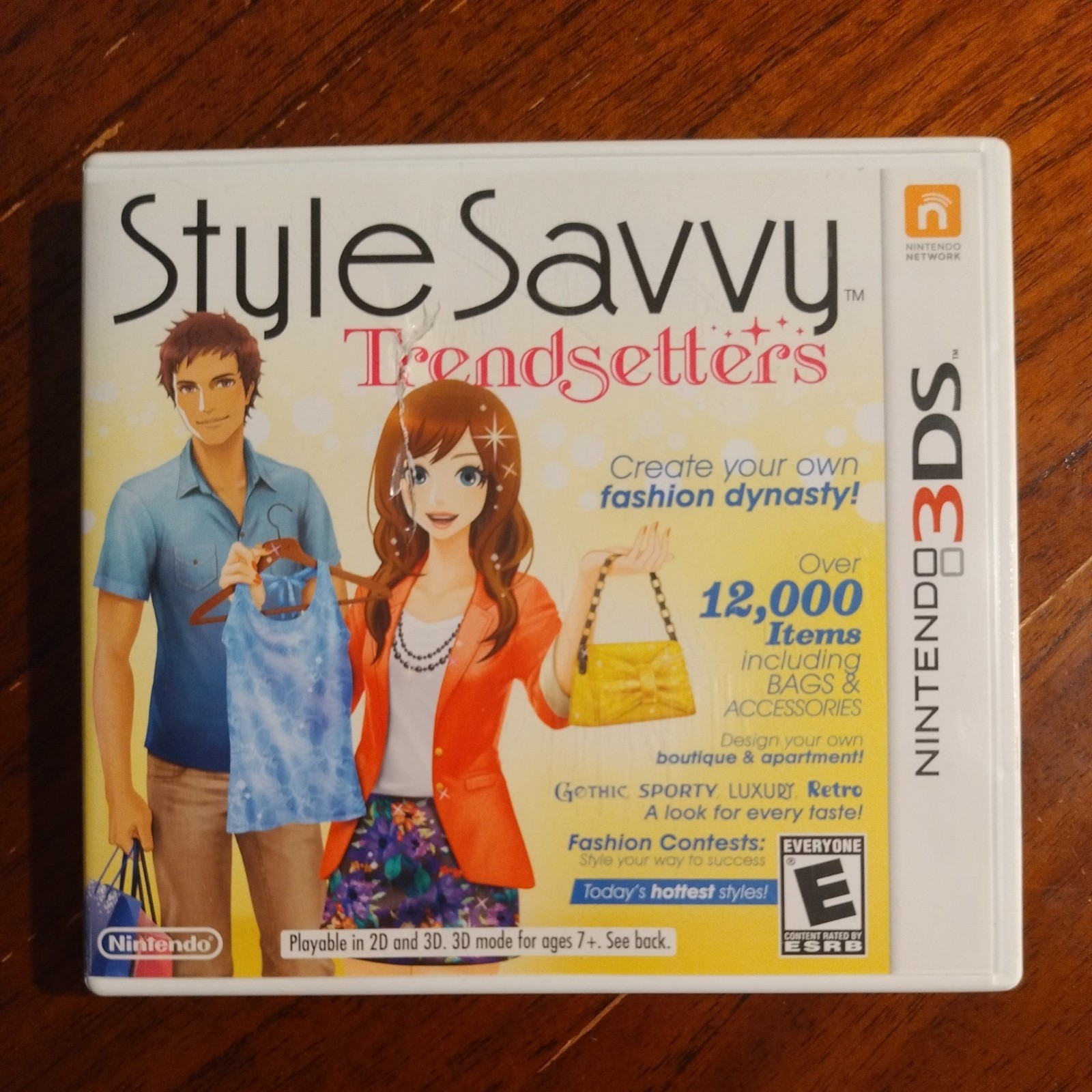 Style Savvy: Trendsetters (Nintendo 3DS, 2012) - Game with Case and Inserts