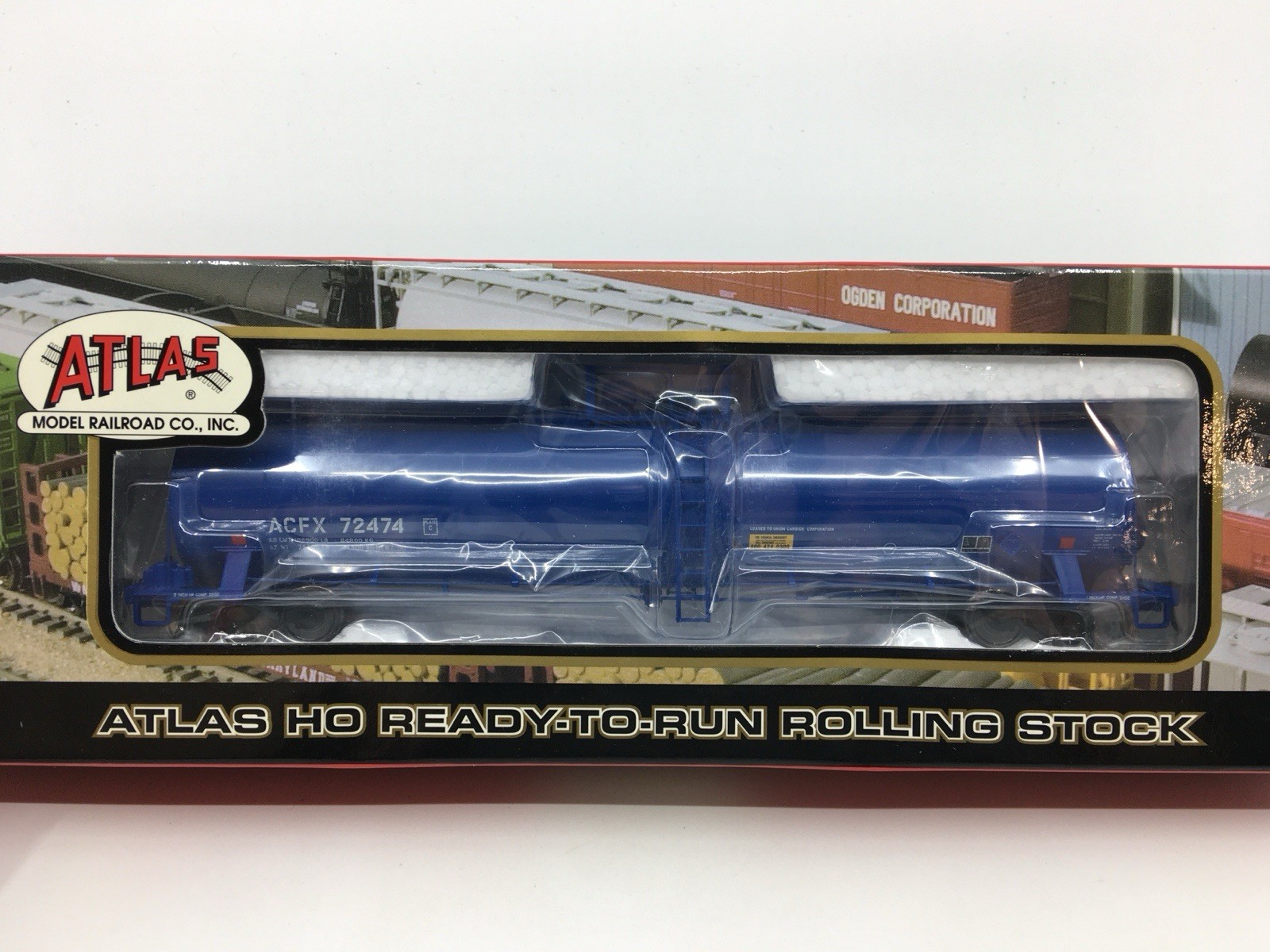 HO Atlas 1629-1 Union Carbide ACF 23,500 Gallon Tank Car ACFX #72474 NEW