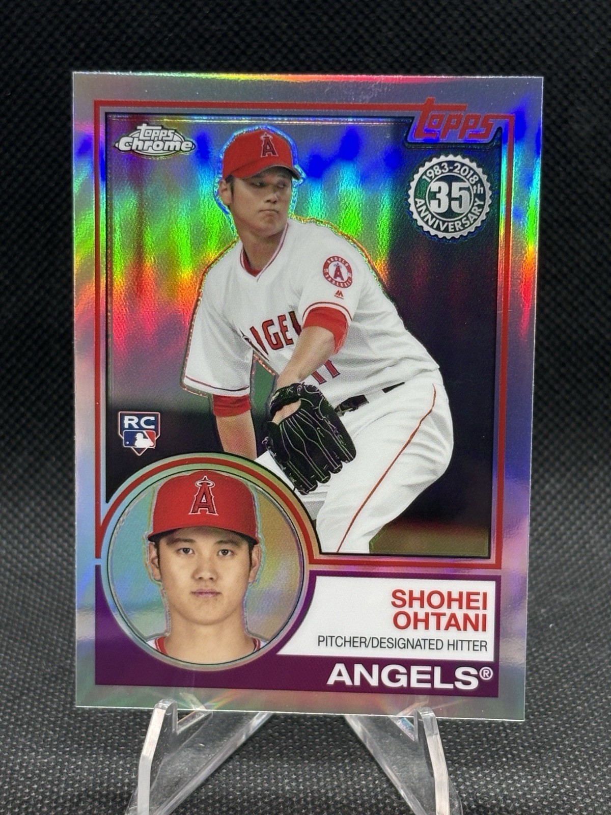 2018 Topps Chrome Shohei Ohtani 1983 Refractor Rookie RC #83T-6 Angels 2018 Topps Chrome Shohei Ohtani 1983 Refractor Rookie RC #83T-6 Angels