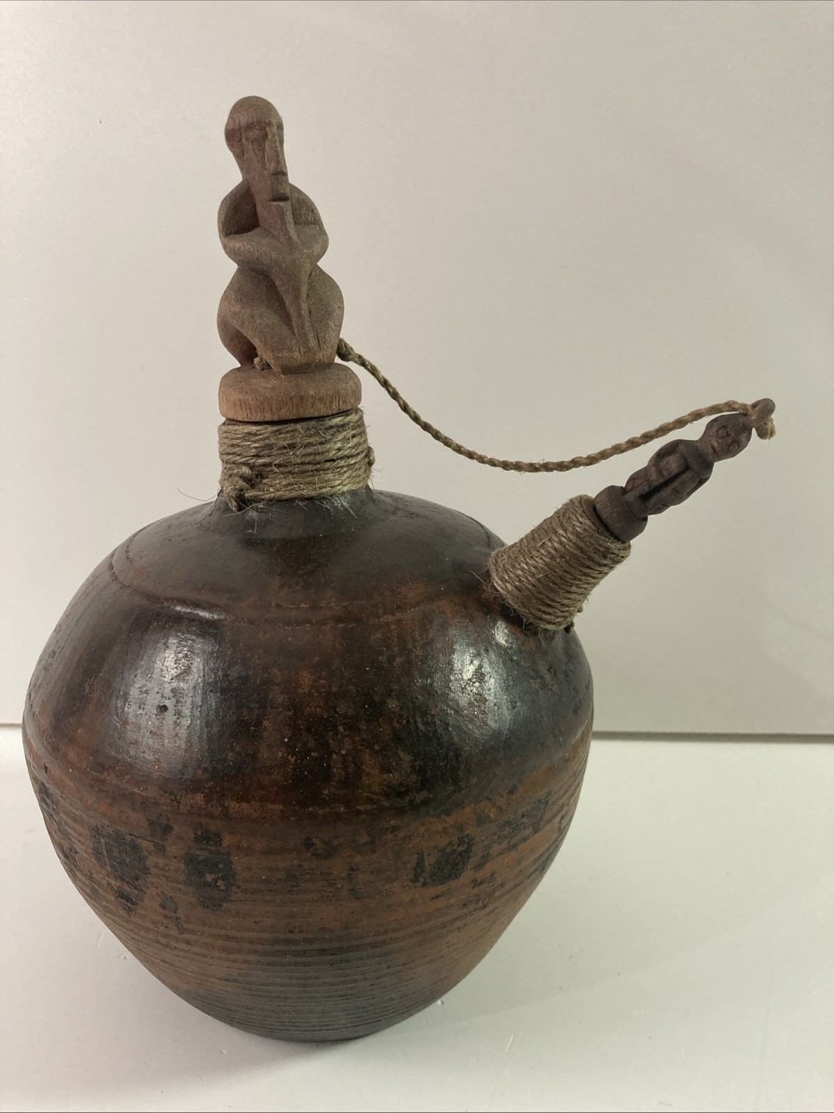 Antique Provincial Terracotta Ceremonial Water Vessel Indonesia