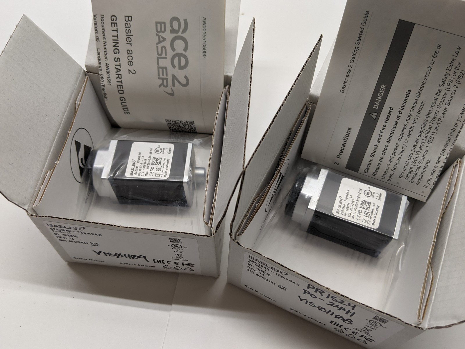 Basler a2A3840-13gmBAS Ace 2 8.3MP 4K 13FPS Mono GIGE POE Machine Vision Camera