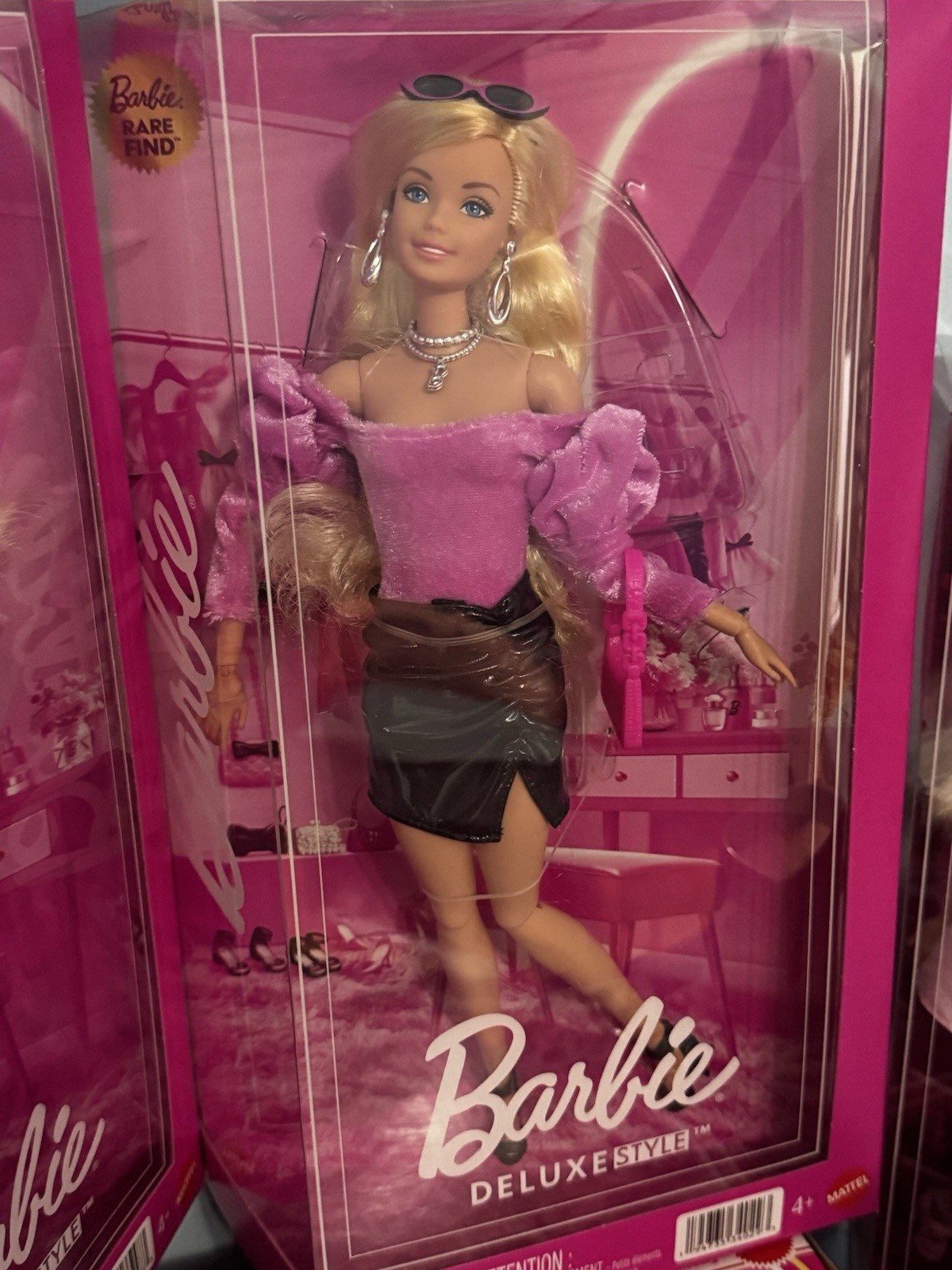 Barbie Deluxe Style Superstar Sculpt Doll Rare Find JJN78 Blonde #17 Pink *BNIB*