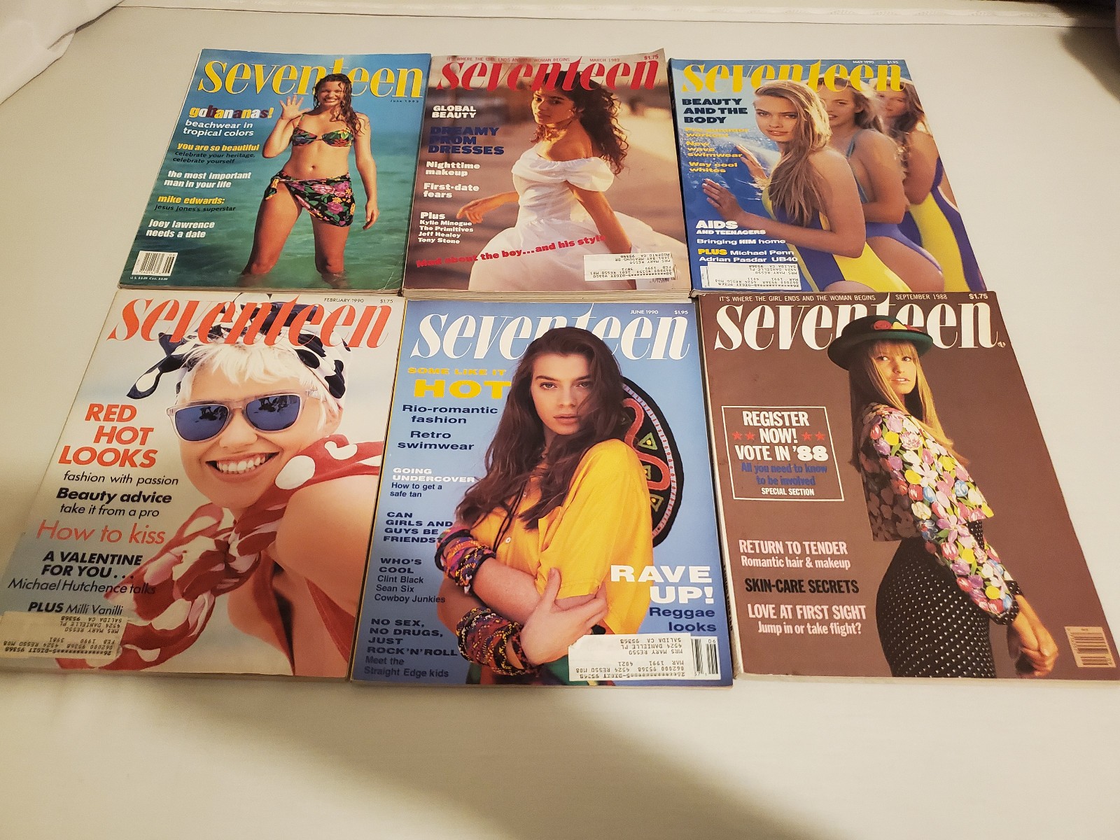 LOT OF VINTAGE SEVENTEEN MAGAZINES 90'S INTACT 1988 1989 1990 1993 LOT OF VINTAGE SEVENTEEN MAGAZINES 90'S INTACT 1988 1989 1990 1993