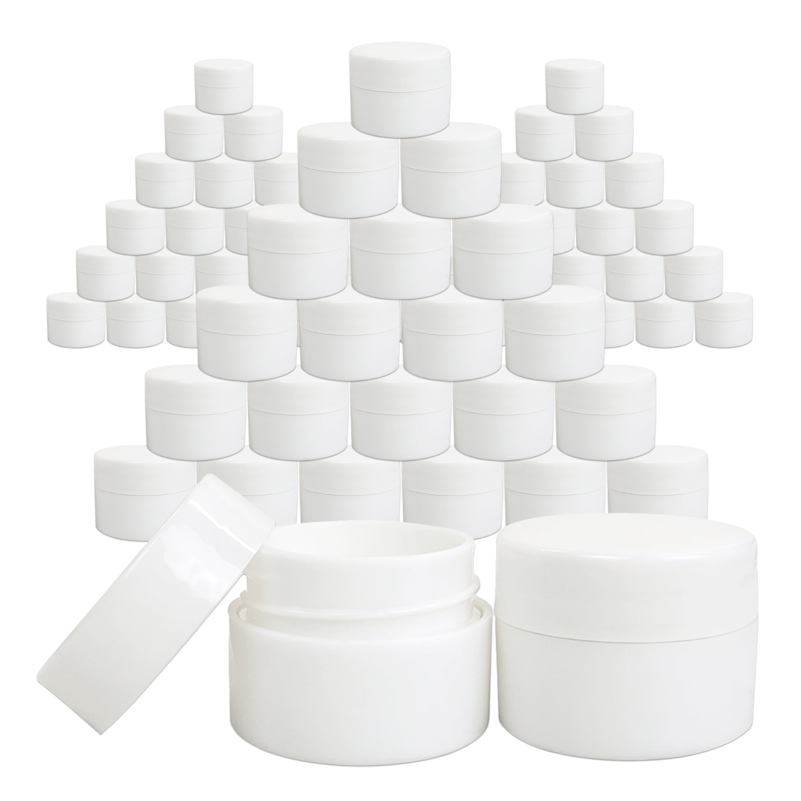 480 Pcs 7g White Cosmetic Empty Jar Pot Eyeshadow Makeup Face Cream Lip Balm 7ml