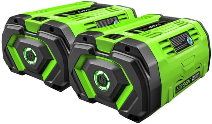 New Genuine OEM EGO 56V Power+ BA6720T-2  12.0 Ah Lithium Batteries (2 Pack)