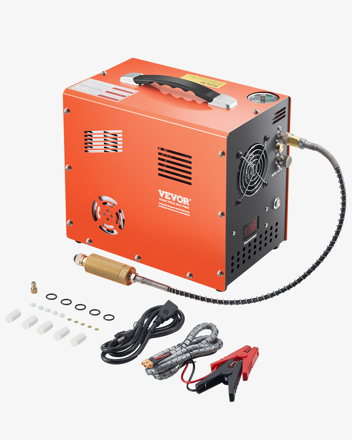 VEVOR Air Compressor 4500PSI Auto-Stop PCP Airgun Compressor Built-in Converter
