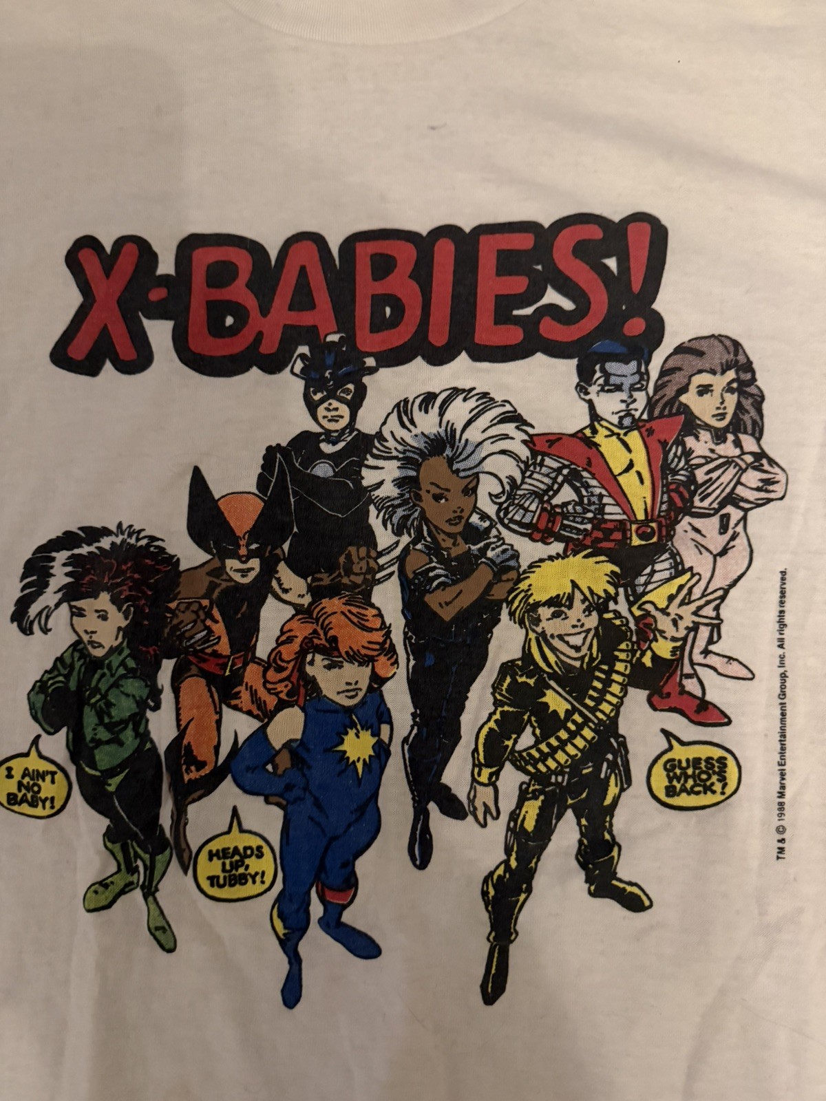 Vintage 1988 X-BABIES Marvel Comics X-Men T-Shirt Size L RARE Wolverine Vintage 1988 X-BABIES Marvel Comics X-Men T-Shirt Size L RARE Wolverine