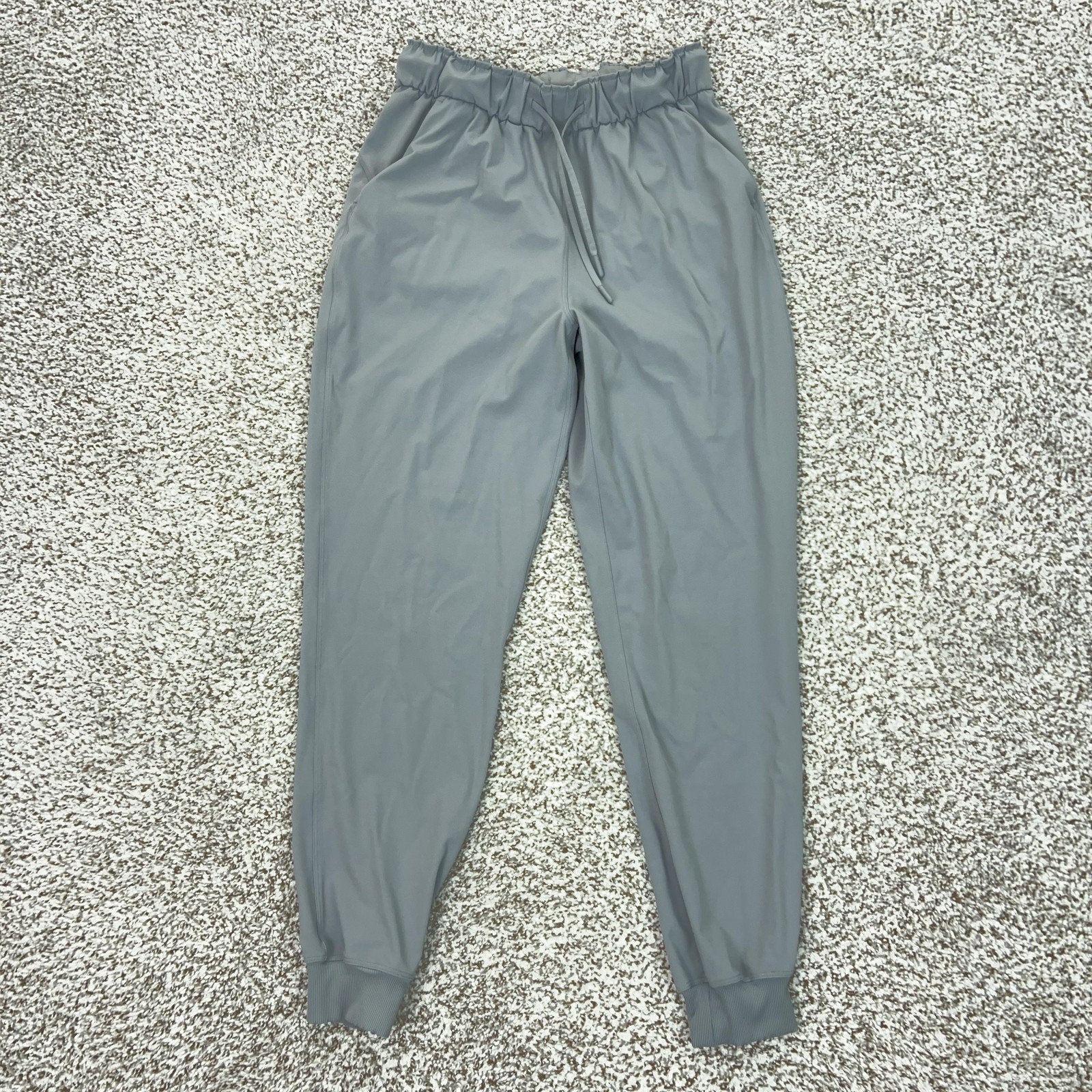 Lululemon Pants Womens 6 Gray Jogger Stretch High Rise Workout Gym Sports Casual