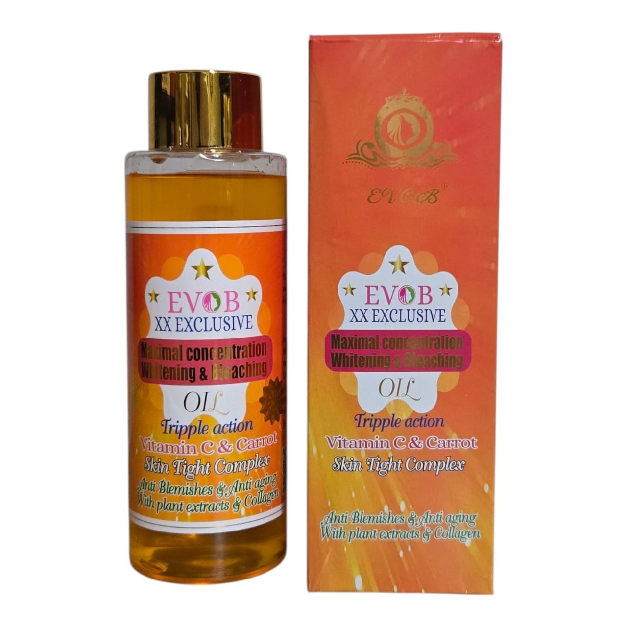 Evob XX WHITE exclusive Vitamin C & Carrot Triple Action Skin Tight Oil 300ml Evob XX WHITE exclusive Vitamin C & Carrot Triple Action Skin Tight Oil 300ml