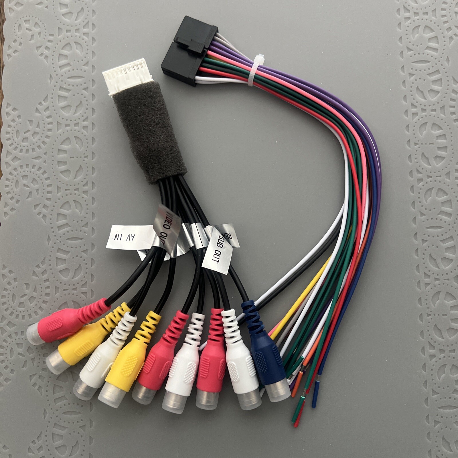 Jensen 20 Pin Wire & Pre-Amp./AV Input VX7020, VX7021, VX7022, VX7023,VX7024
