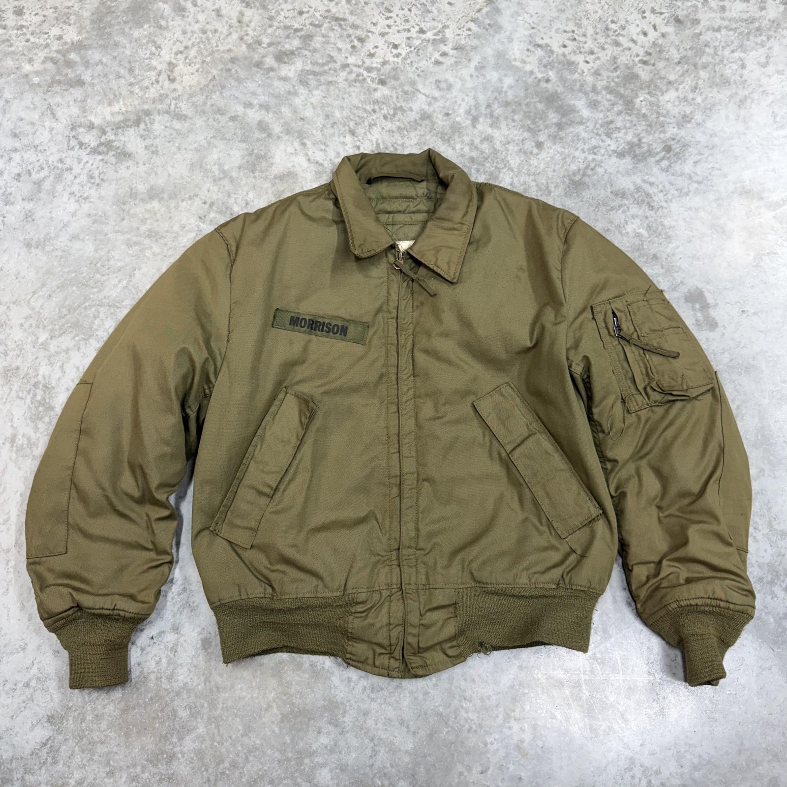 Vintage Greenbrier Industries Jacket Mens Medium Green Cold Weather Military