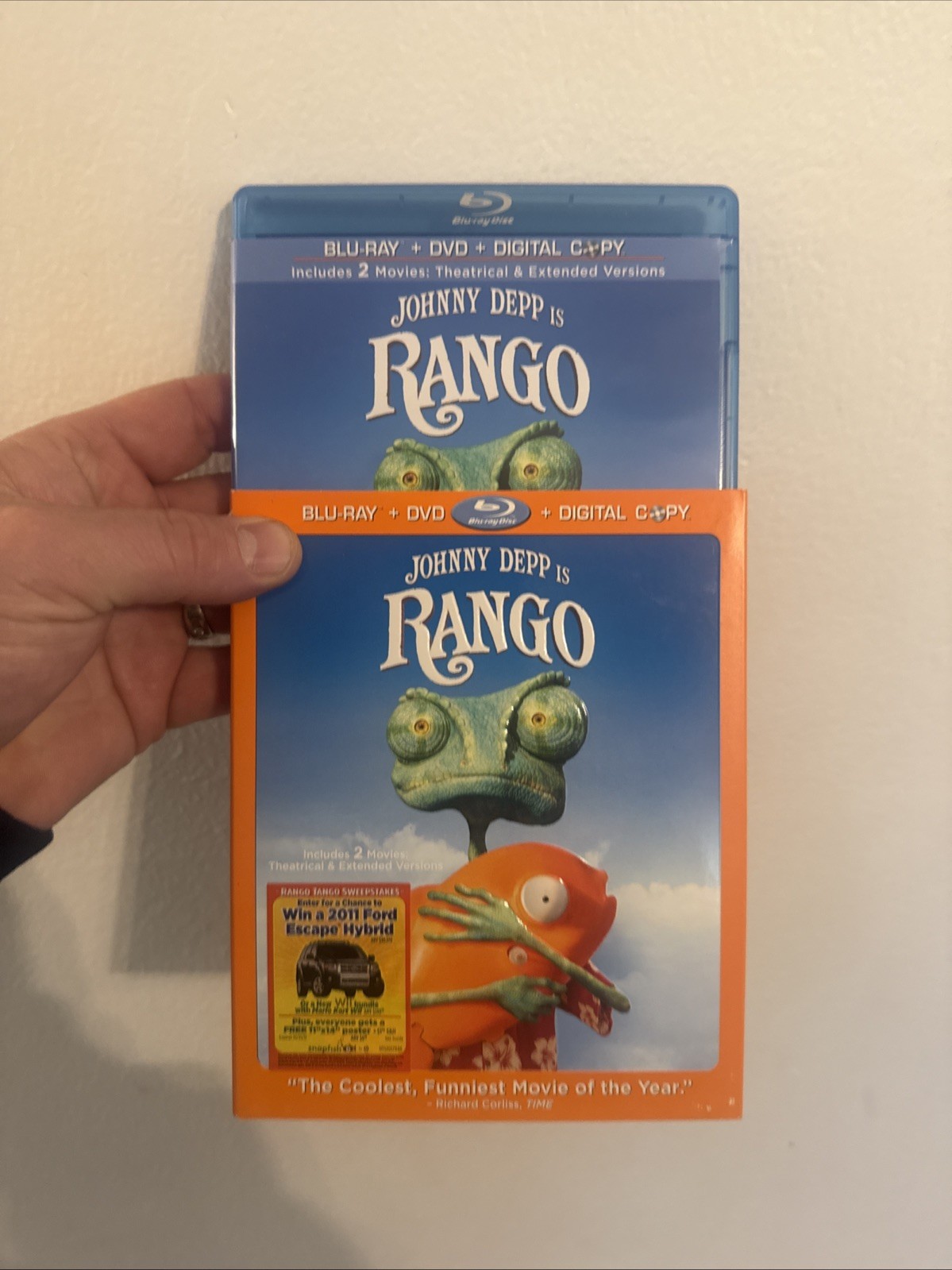Rango (Blu-ray + DVD, 2011, 2-Disc Set Extended Edition w Embossed Slipcover)