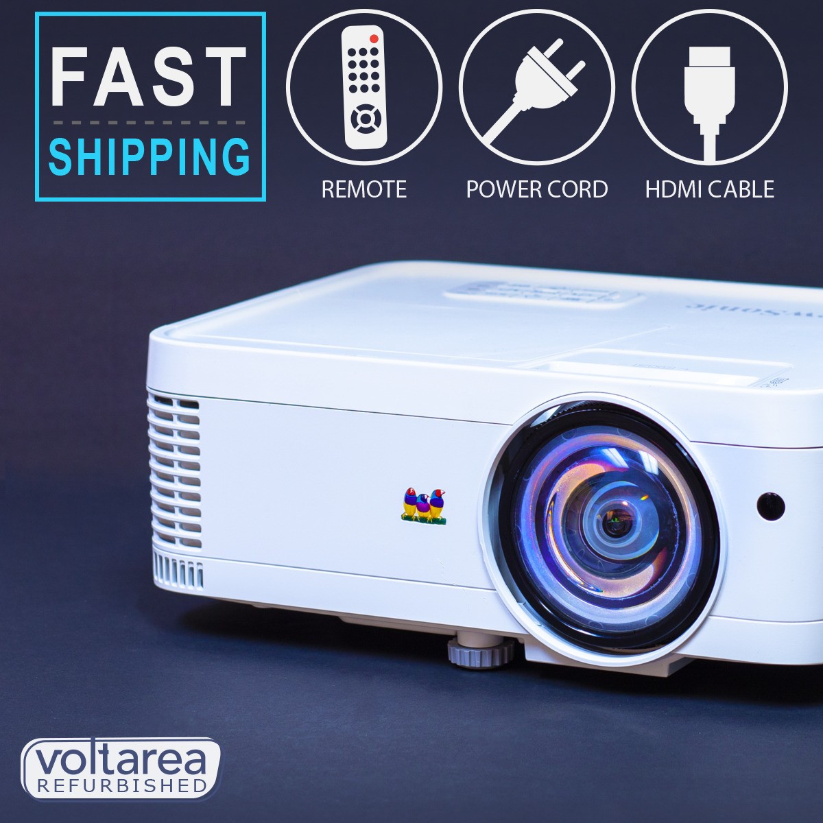 REFURBISHED Projector Short-Throw 3500 LUMENS HDMI  HD ViewSonic Golf Mapping