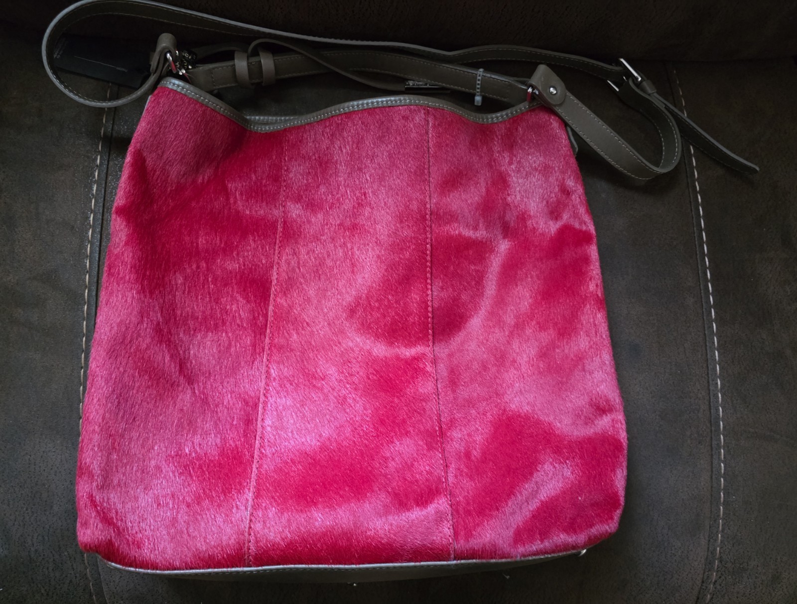 NWT Stunning Gianni Chiarini Pony Hair Leather Bag