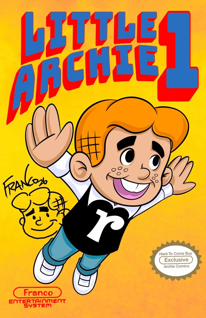 LITTLE ARCHIE #1 EXCLUSIVE SUPER MARIO 3 HOMAGE SIG & REMARK BY FRANCO LTD 25 LITTLE ARCHIE #1 EXCLUSIVE SUPER MARIO 3 HOMAGE SIG & REMARK BY FRANCO LTD 25