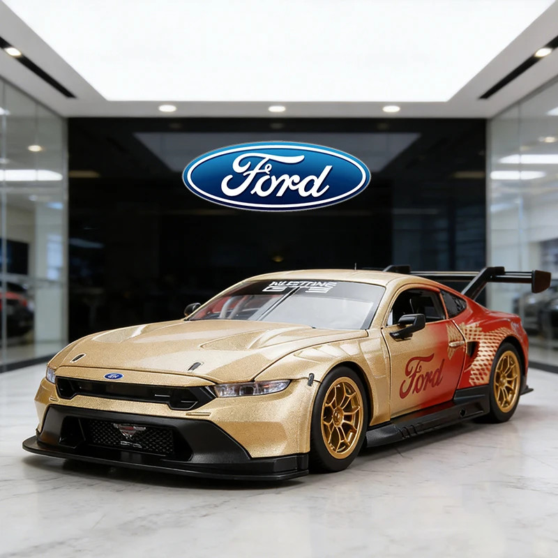 CCA 1:24 Ford Mustang GT3 Limited Edition Alloy Model Car Toy Diecast Sound