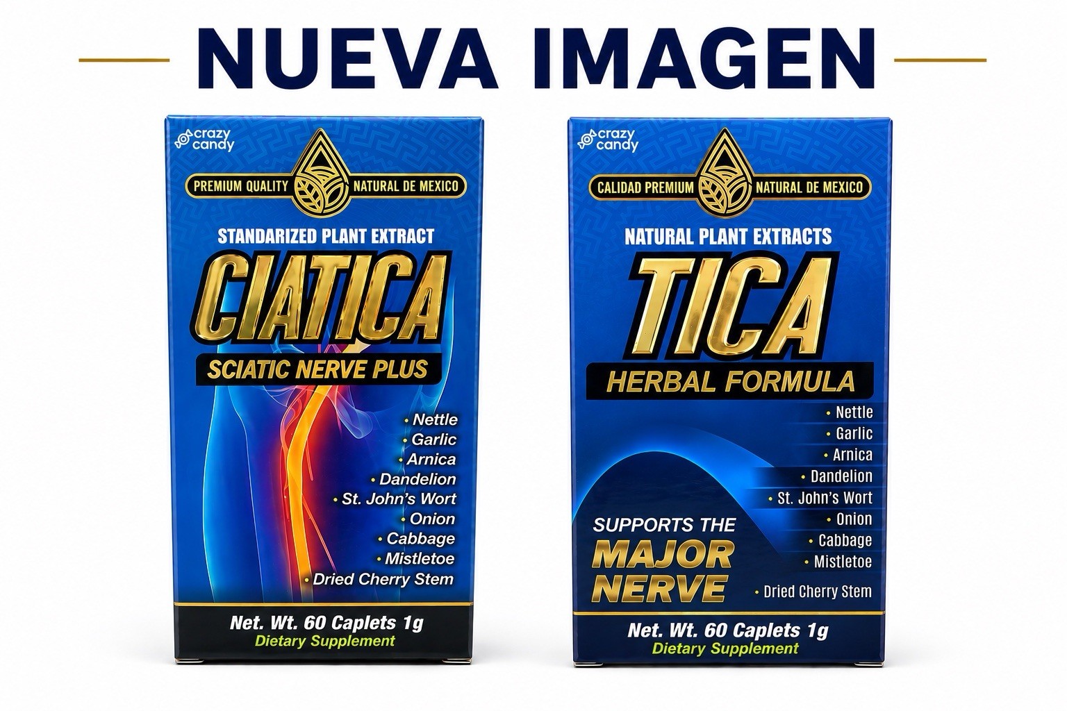 Ciatica- Tica Major Nerve Premium Quality 60 Caplets Natural Herbal Formula Ciatica- Tica Major Nerve Premium Quality 60 Caplets Natural Herbal Formula