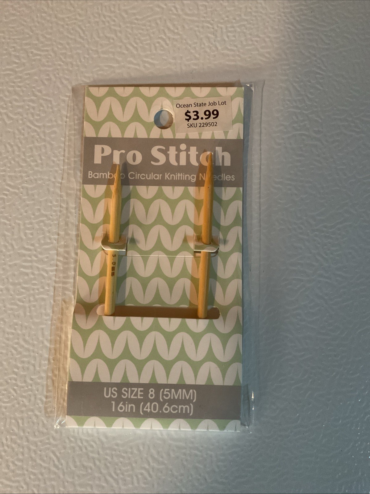 New Pro Stitch Bamboo 16” Circular Knitting Needles US Size 8 (5mm)