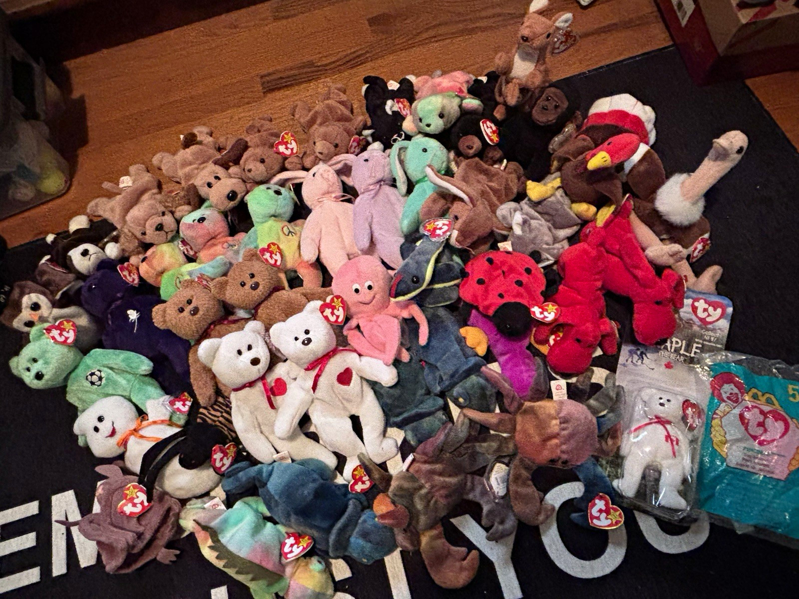 Ty Beanie Babies Vintage 1998 Mixed Plush Stuffed Animal Lot w/ Tags