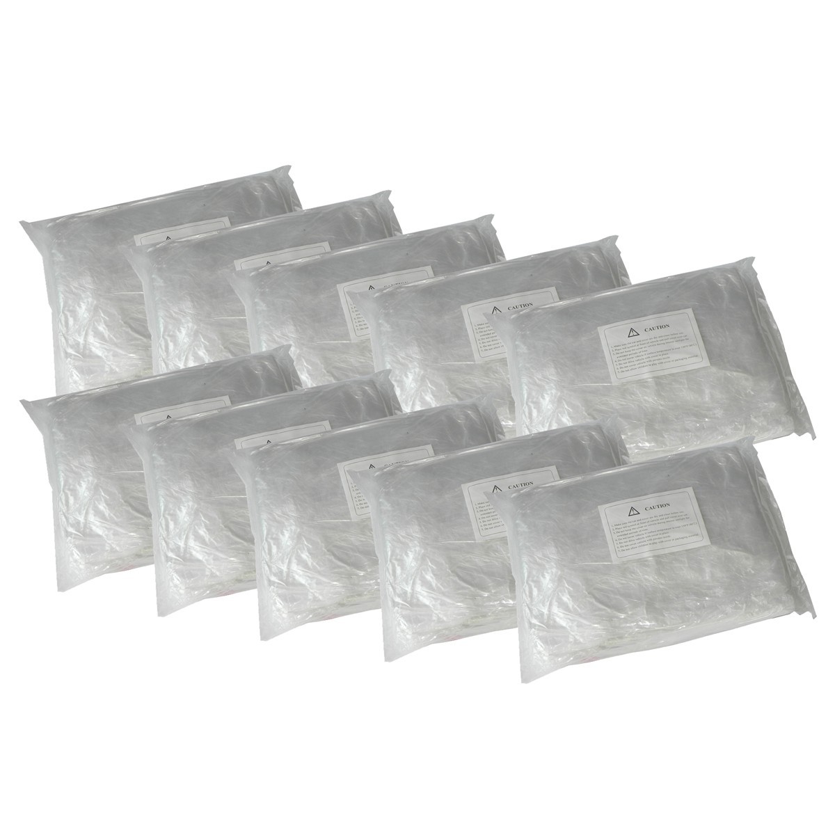 10 PACK Clear Plastic Temporary Universal  Disposable Car Cover Rain Dust Garage