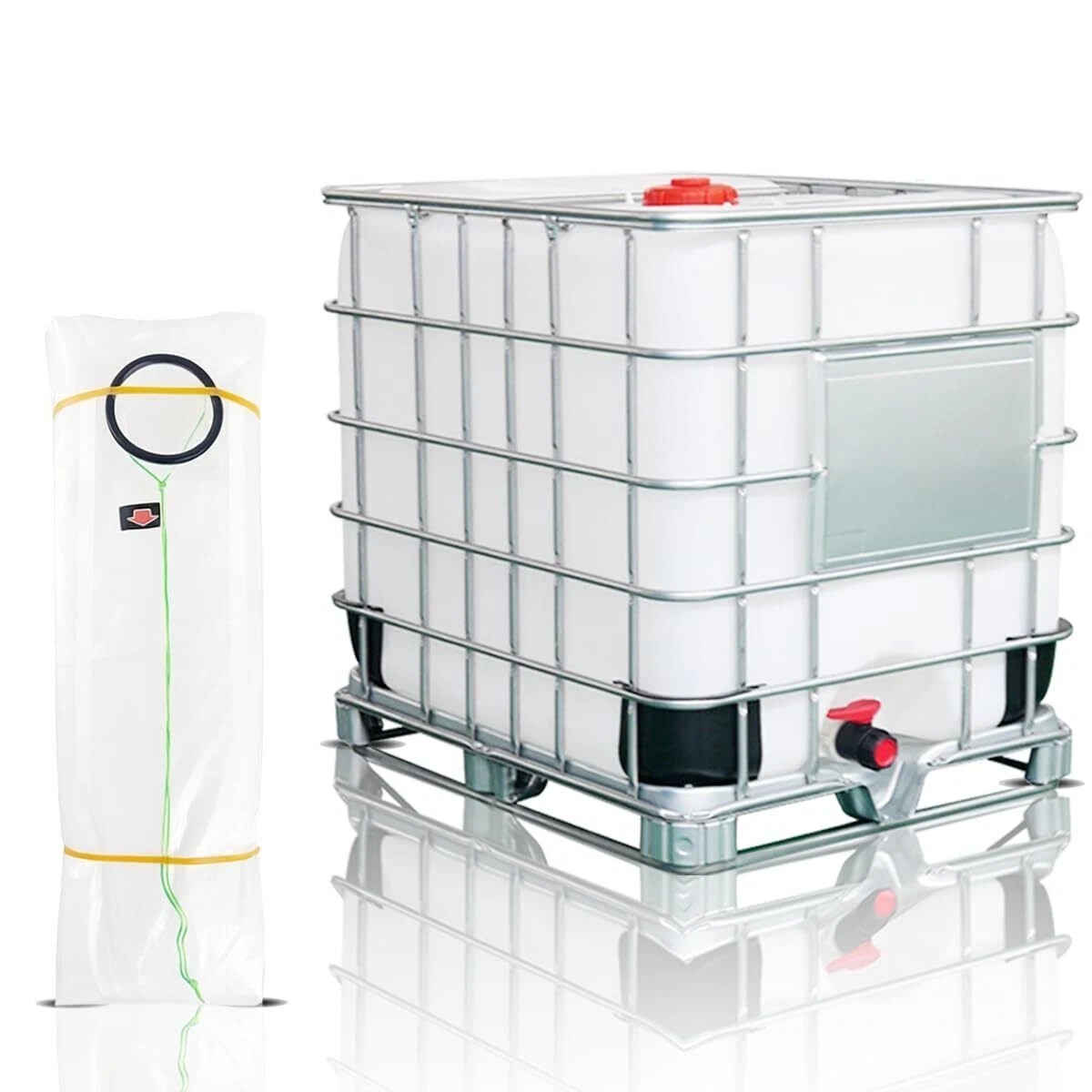 IBC Tote Cove 275 Gallon IBC Water Storage Barrel Liner Bags1000 Liter Rain USA