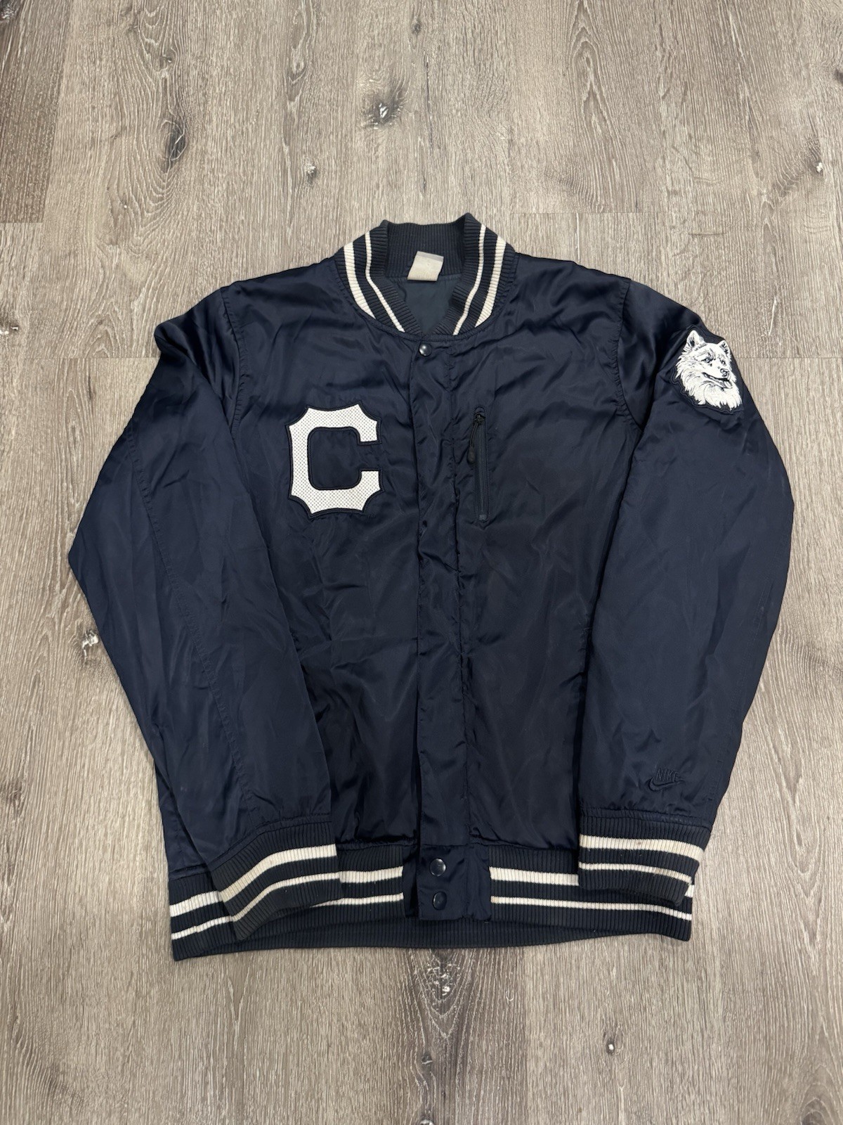 Vintage 2012 Nike UConn Huskies Navy Varsity Jacket Size M Vintage 2012 Nike UConn Huskies Navy Varsity Jacket Size M