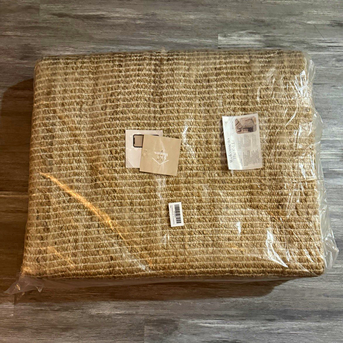 S&L Homes Jute Rug Pad 8 ft x 10 ft Woven Natural Ivory