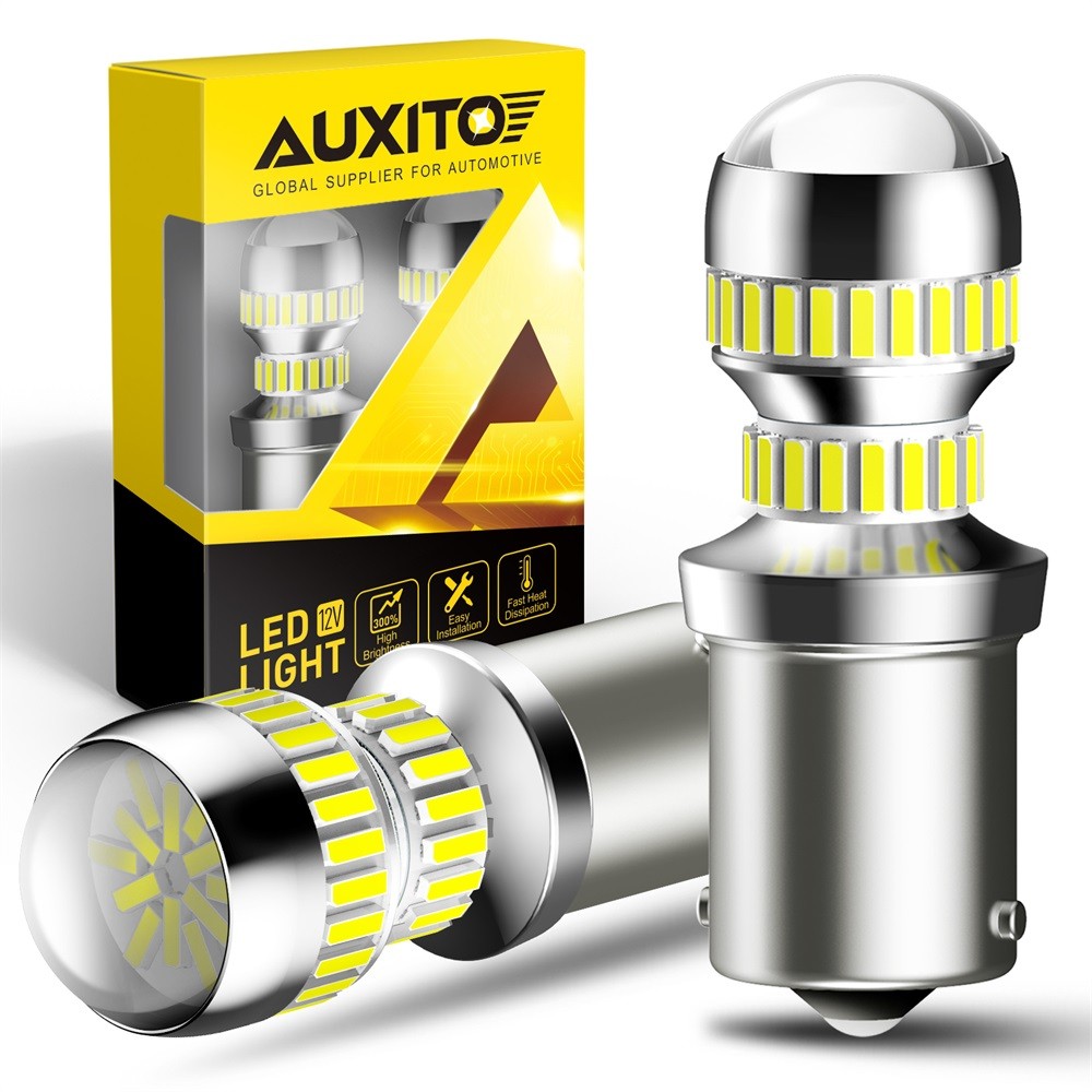 AUXITO BA15S 1156 P21W 7506 Backup Reverse Light White Xenon LED Bulb 54H 2/4/6